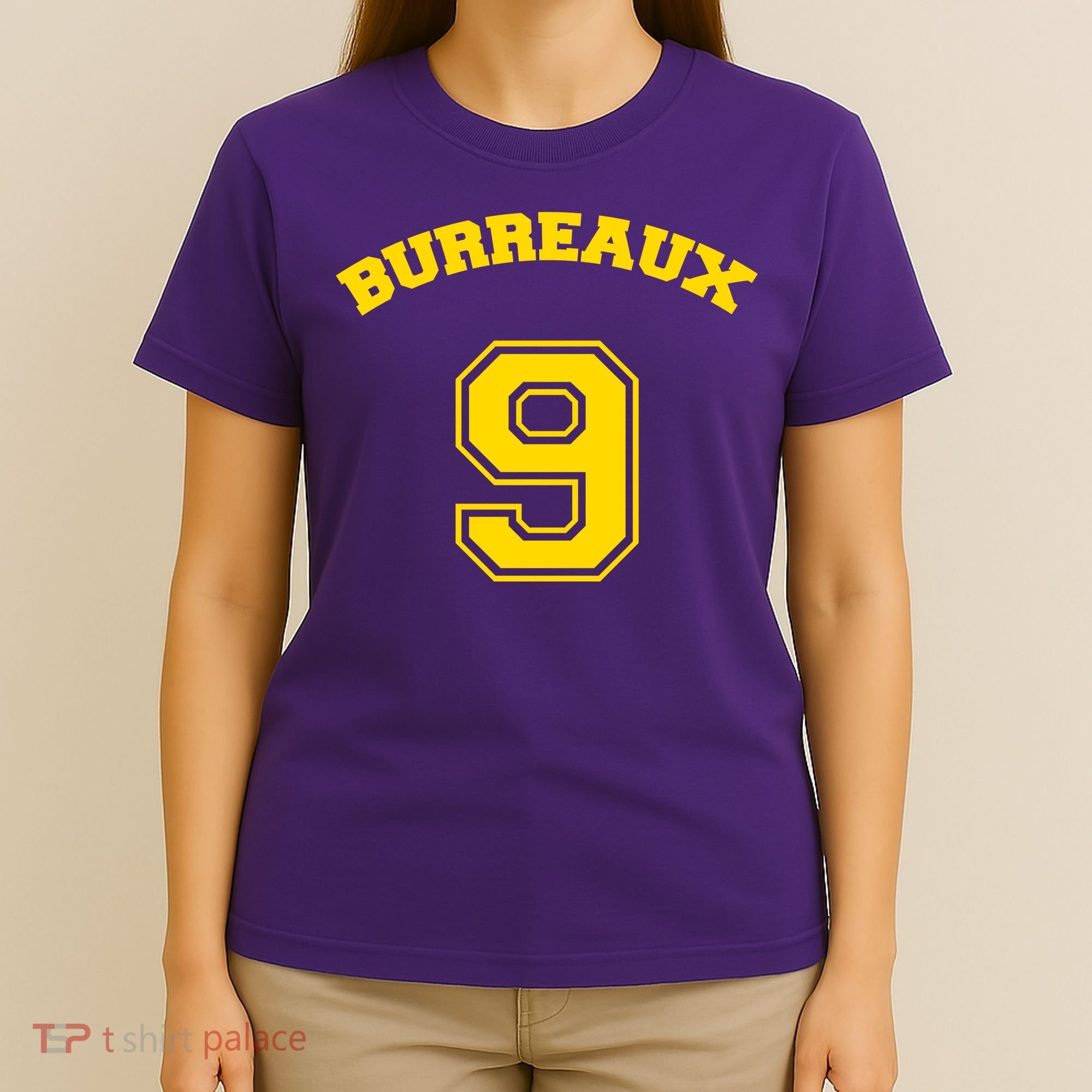 Burreaux Number 9 Louisiana Football Fan T-Shirt