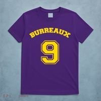 Burreaux Number 9 Louisiana Football Fan T-Shirt thumb 5