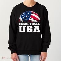 Basketball Usa Support The T.E.A.M U.S.A Flag Dream Women's Sweatshirt thumb 0