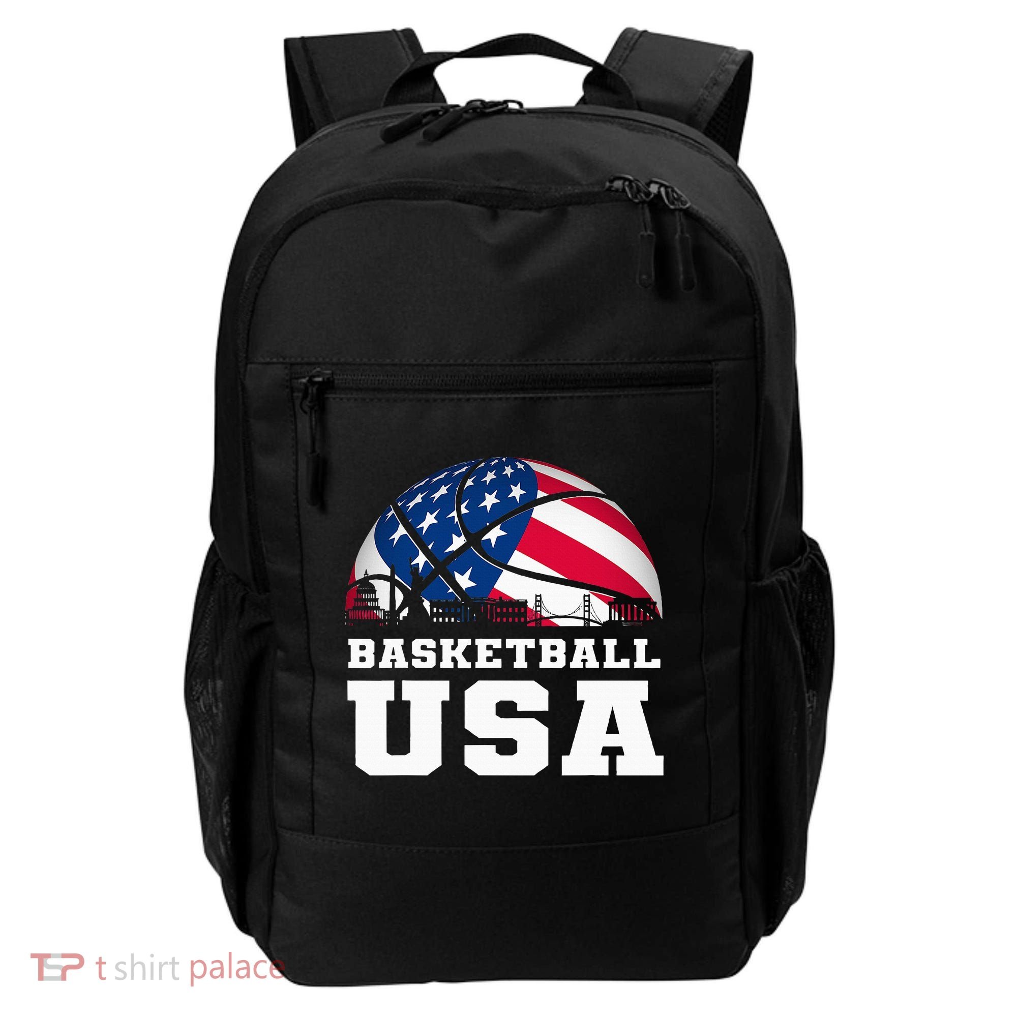 Basketball Usa Support The T.E.A.M U.S.A Flag Dream Backpack