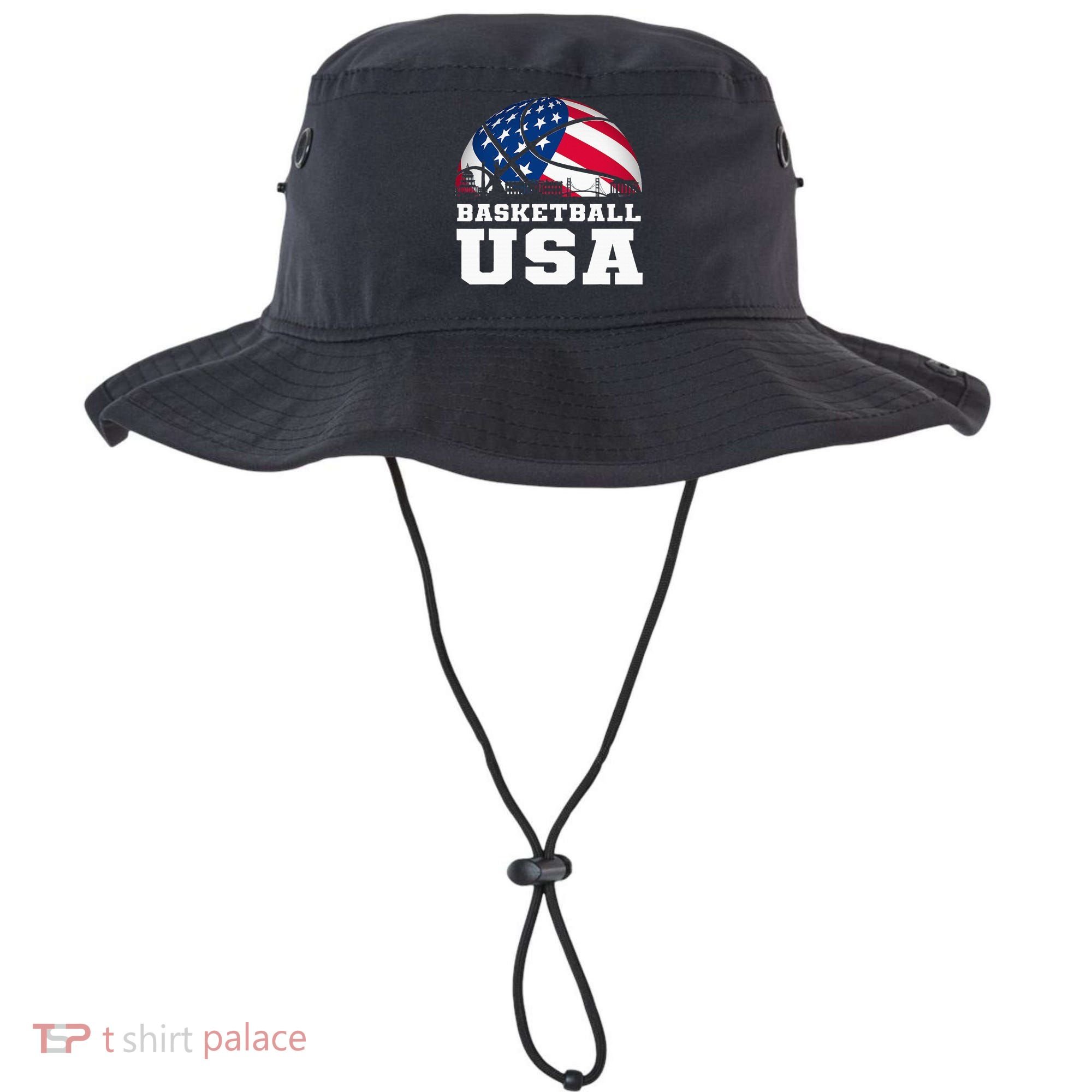 Basketball Usa Support The T.E.A.M U.S.A Flag Dream Bucket Hat