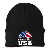 Basketball Usa Support The T.E.A.M U.S.A Flag Dream Beanie thumb 0
