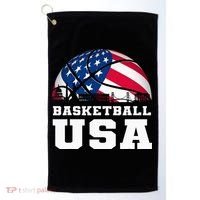 Basketball Usa Support The T.E.A.M U.S.A Flag Dream Golf Towel thumb 0
