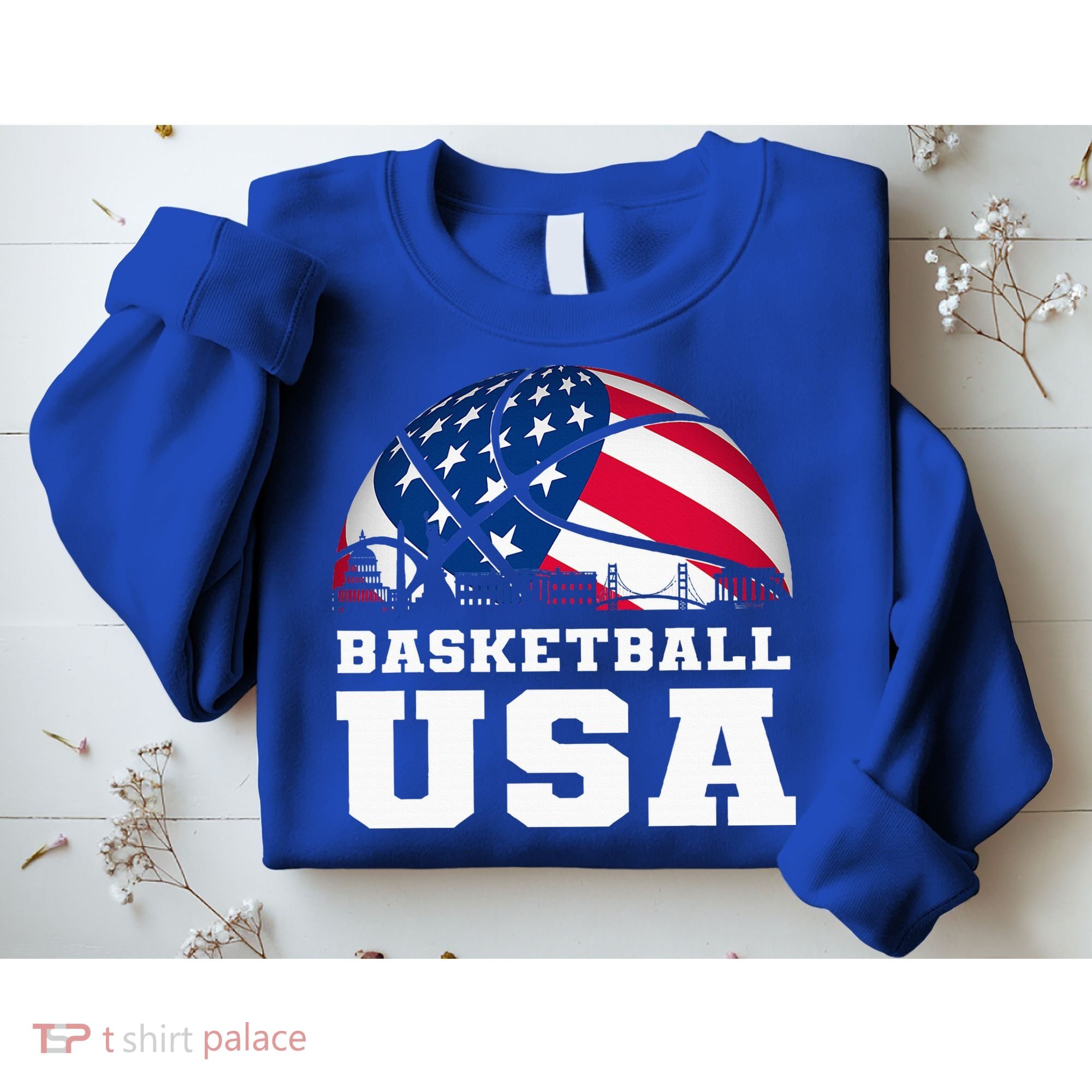 Basketball Usa Support The T.E.A.M U.S.A Flag Dream Sweatshirt