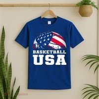 Basketball Usa Support The T.E.A.M U.S.A Flag Dream T-Shirt thumb 2