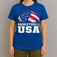 Basketball Usa Support The T.E.A.M U.S.A Flag Dream T-Shirt thumb 4