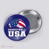 Basketball Usa Support The T.E.A.M U.S.A Flag Dream Button thumb 0