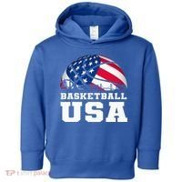 Basketball Usa Support The T.E.A.M U.S.A Flag Dream Toddler Hoodie thumb 0