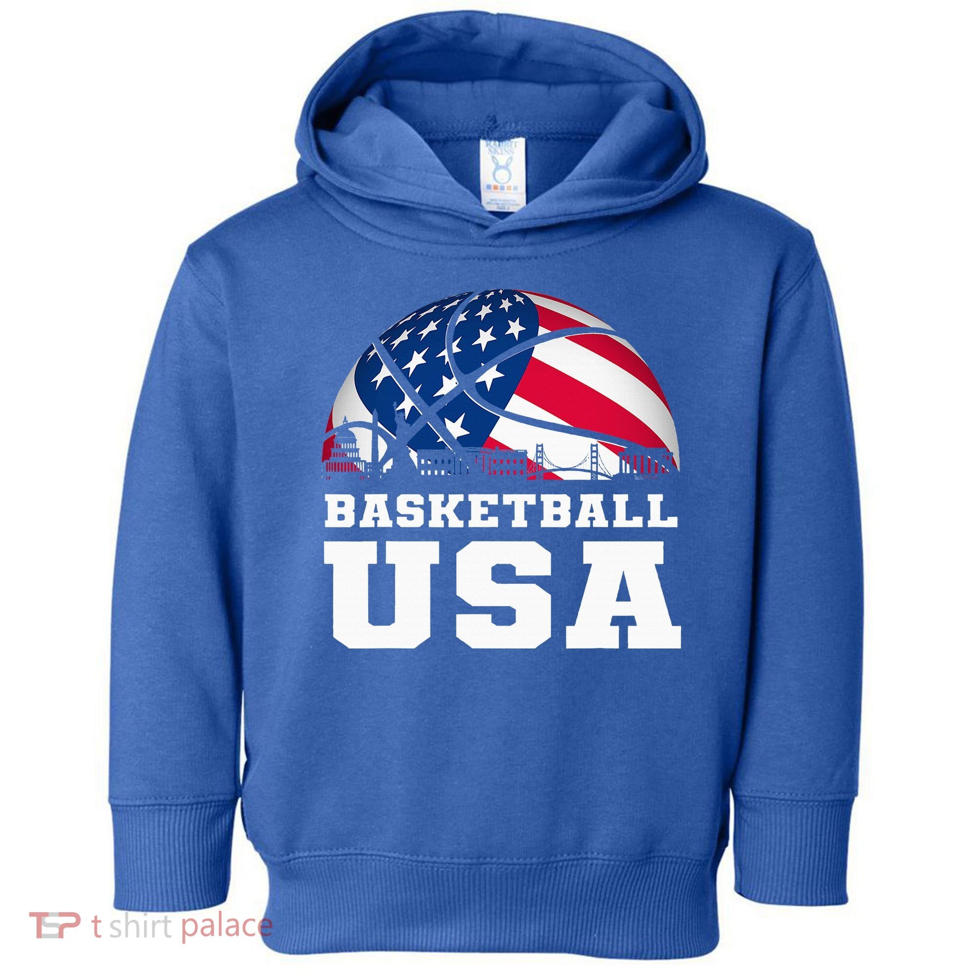 Basketball Usa Support The T.E.A.M U.S.A Flag Dream Toddler Hoodie