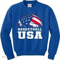 Basketball Usa Support The T.E.A.M U.S.A Flag Dream Kids Sweatshirt thumb 0