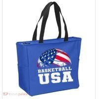 Basketball Usa Support The T.E.A.M U.S.A Flag Dream Tote Bag thumb 2