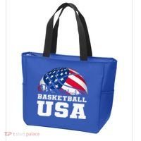 Basketball Usa Support The T.E.A.M U.S.A Flag Dream Tote Bag thumb 3