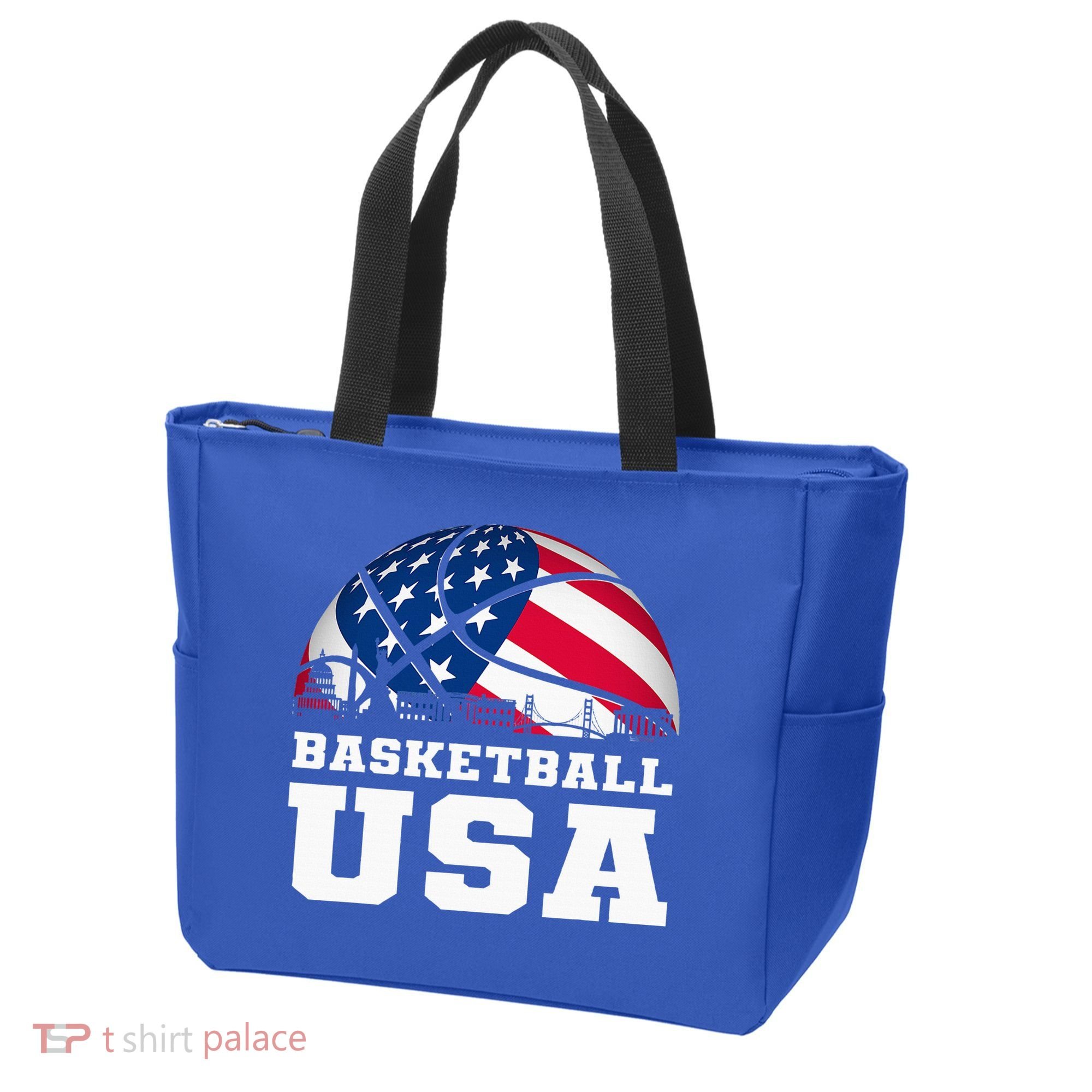Basketball Usa Support The T.E.A.M U.S.A Flag Dream Tote Bag