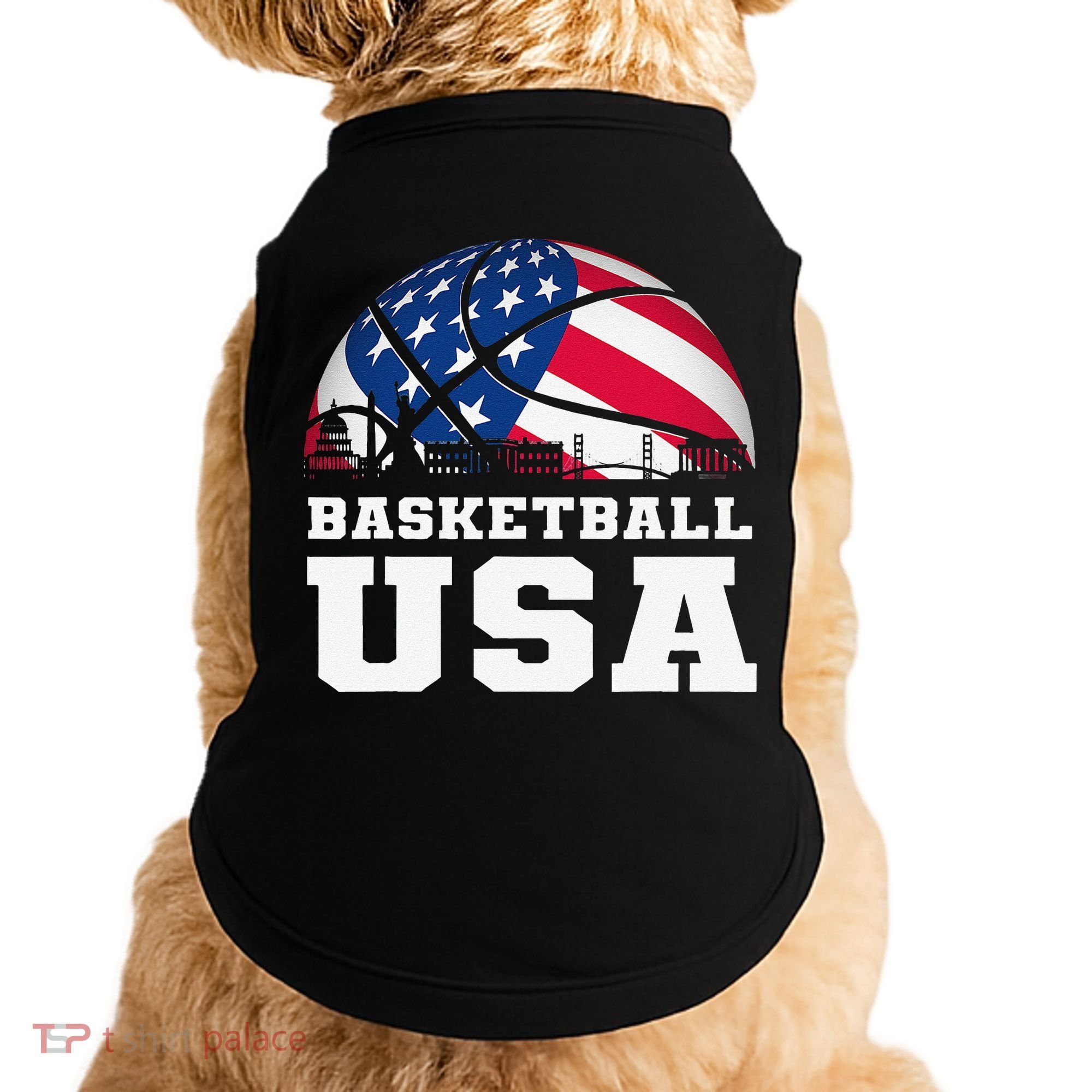 Basketball USA Support the Team USA Flag Dream Doggie Tank