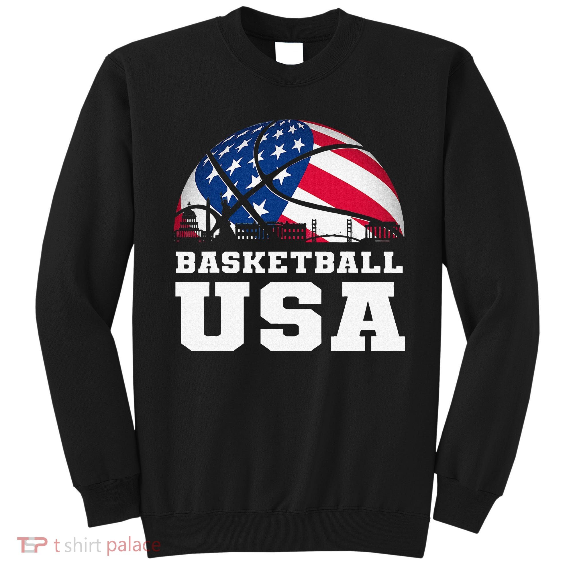 Basketball USA Support the Team USA Flag Dream Sweatshirt