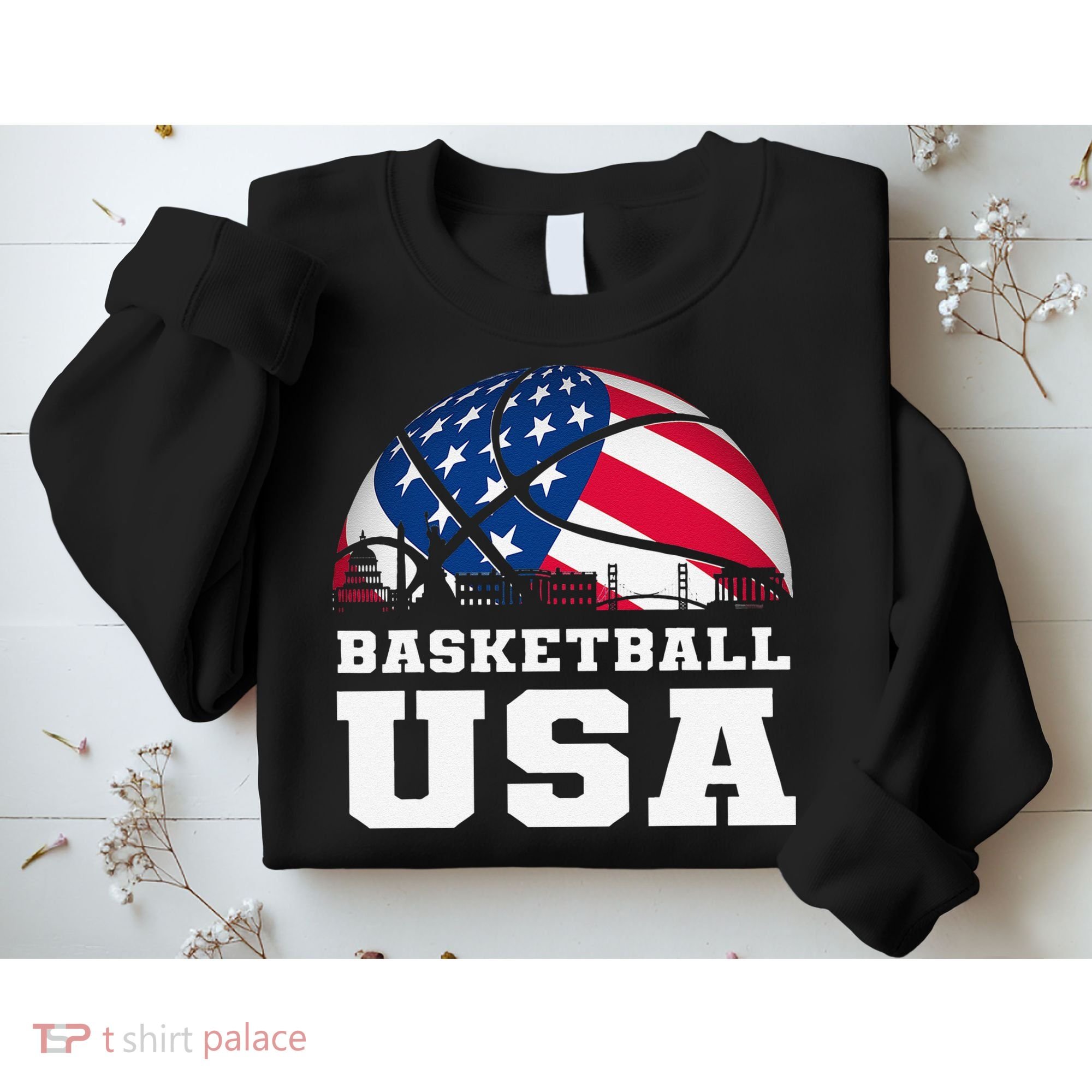 Basketball USA Support the Team USA Flag Dream Sweatshirt