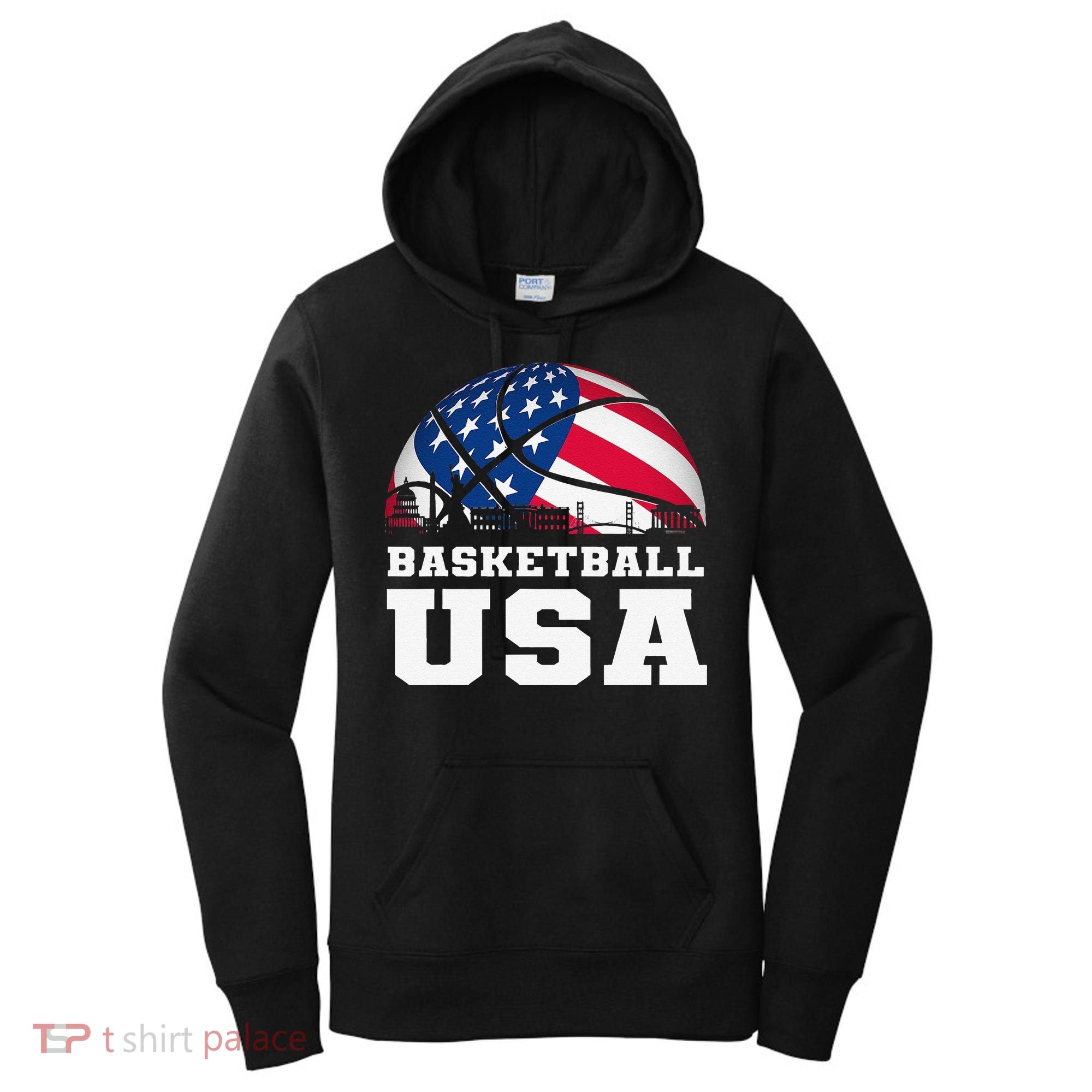 Basketball USA Support the Team USA Flag Dream Women's Hoodie