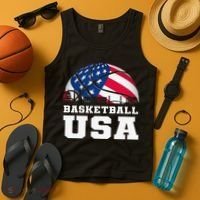 Basketball USA Support the Team USA Flag Dream Tank Top thumb 4