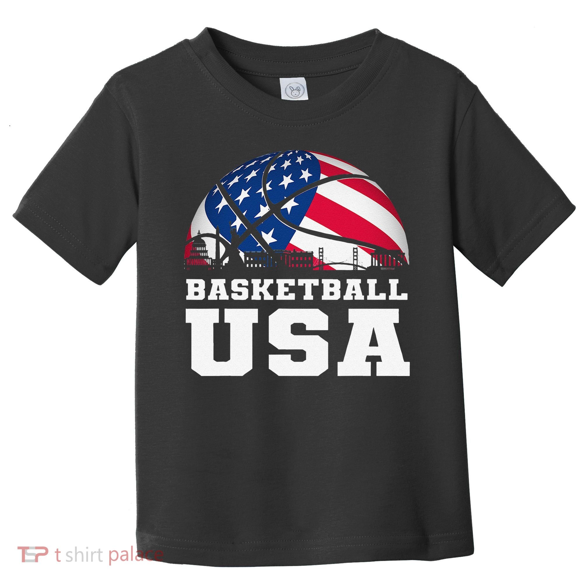 Basketball USA Support the Team USA Flag Dream Toddler T-Shirt