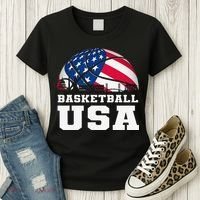 Basketball USA Support the Team USA Flag Dream Women's T-Shirt thumb 3