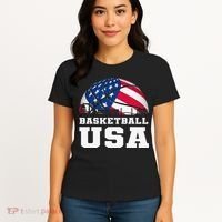 Basketball USA Support the Team USA Flag Dream Women's T-Shirt thumb 4