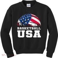 Basketball USA Support the Team USA Flag Dream Kids Sweatshirt thumb 0
