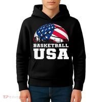 Basketball USA Support the Team USA Flag Dream Kids Hoodie thumb 4