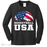 Basketball USA Support the Team USA Flag Dream Kids Long Sleeve Shirt thumb 0