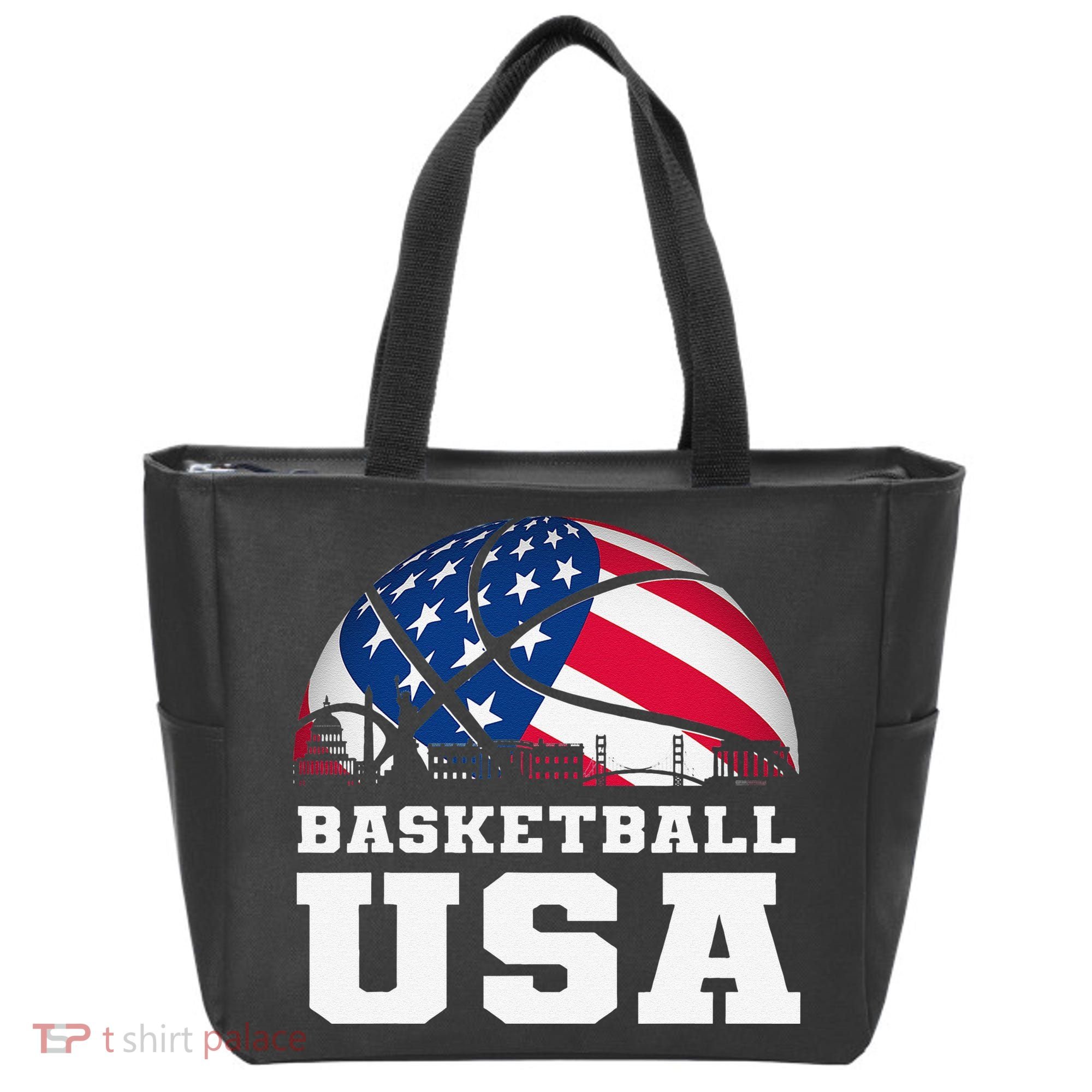 Basketball USA Support the Team USA Flag Dream Tote Bag