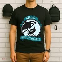 Become Ungovernable Ship Wreck Killer Whale Funny Marine Sciene Eat The Rich T-Shirt thumb 6