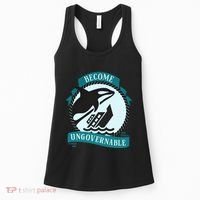 Become Ungovernable Ship Wreck Killer Whale Funny Marine Sciene Eat The Rich Women's Tank Top thumb 0