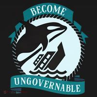 Become Ungovernable Ship Wreck Killer Whale Funny Marine Sciene Eat The Rich Women's Tank Top thumb 5