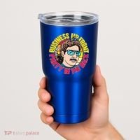 Business Up Front Party In The Back Tumbler thumb 2