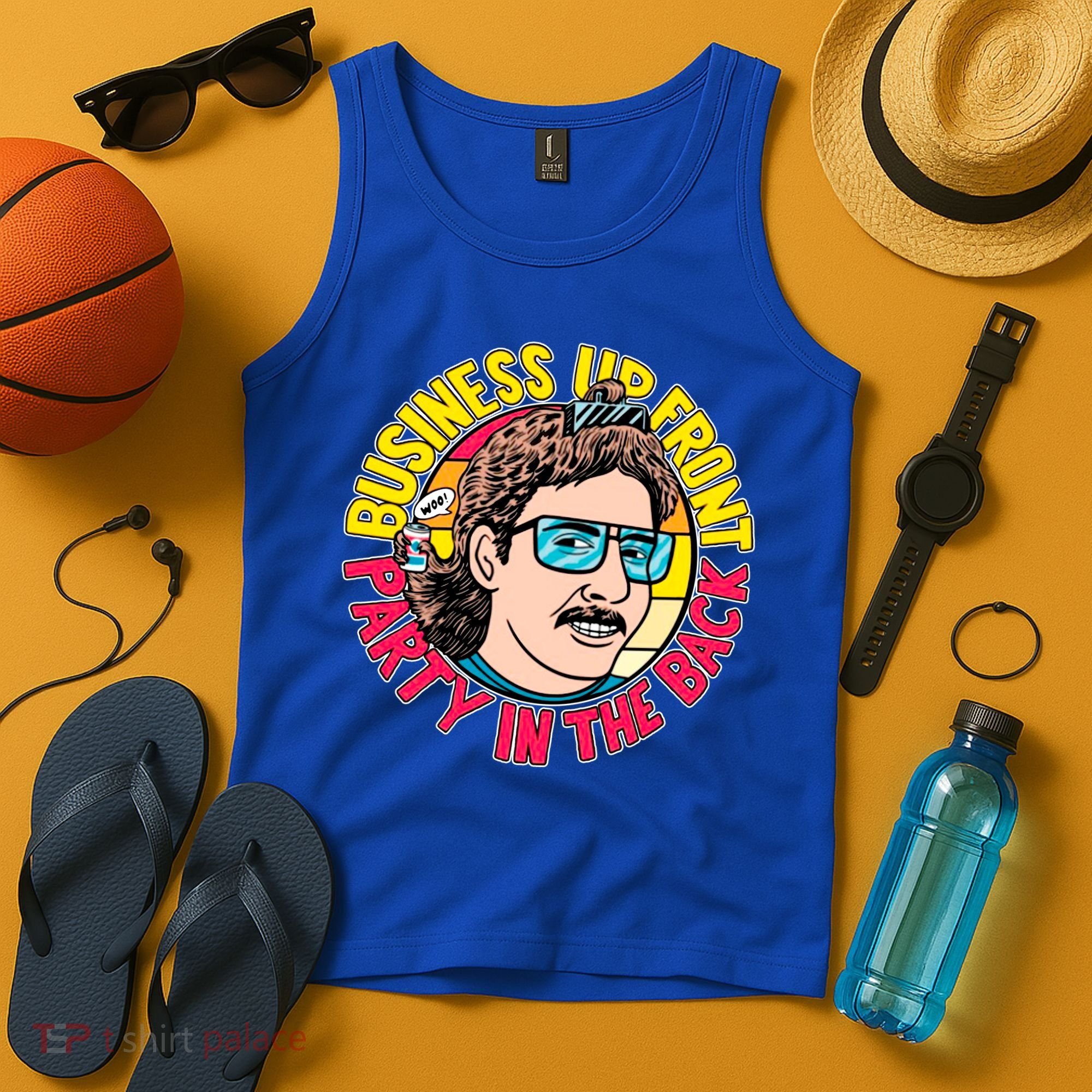 Business Up Front Party In The Back Tank Top