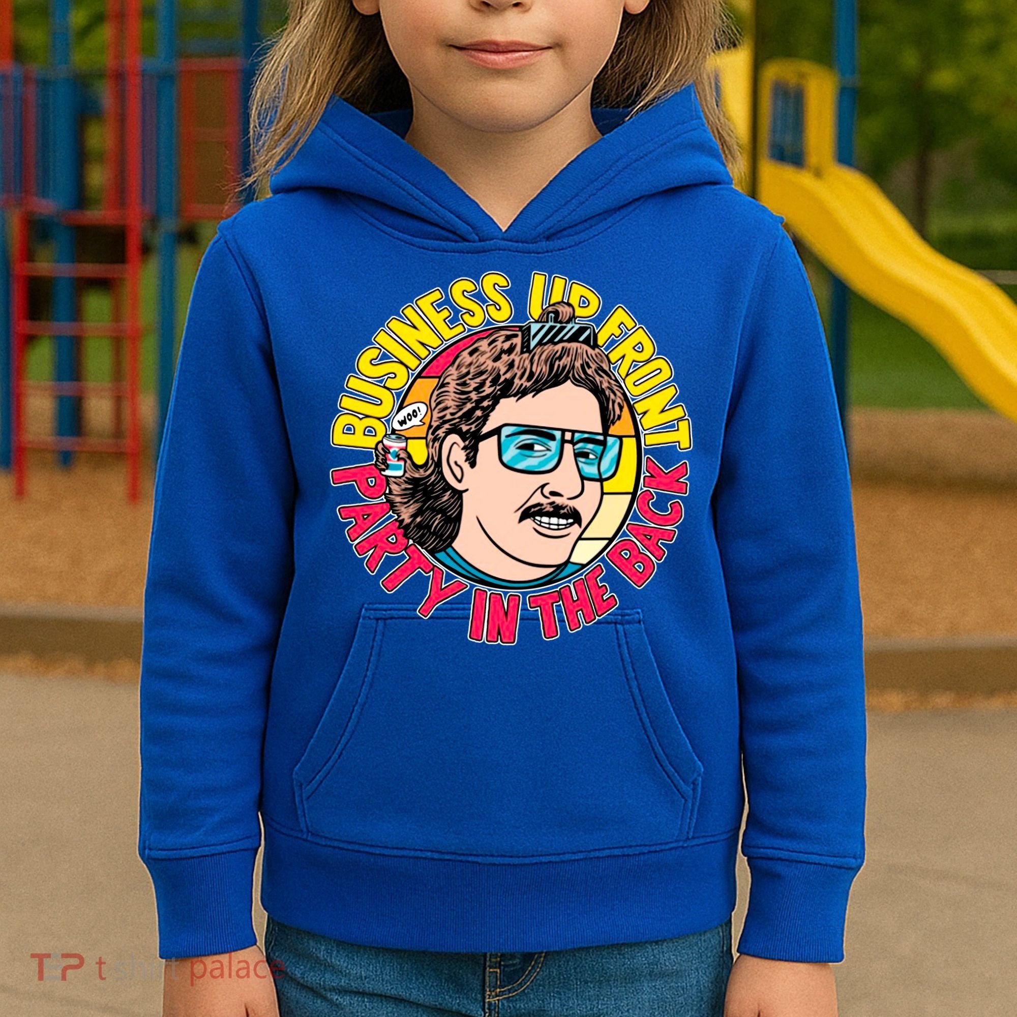 Business Up Front Party In The Back Kids Hoodie