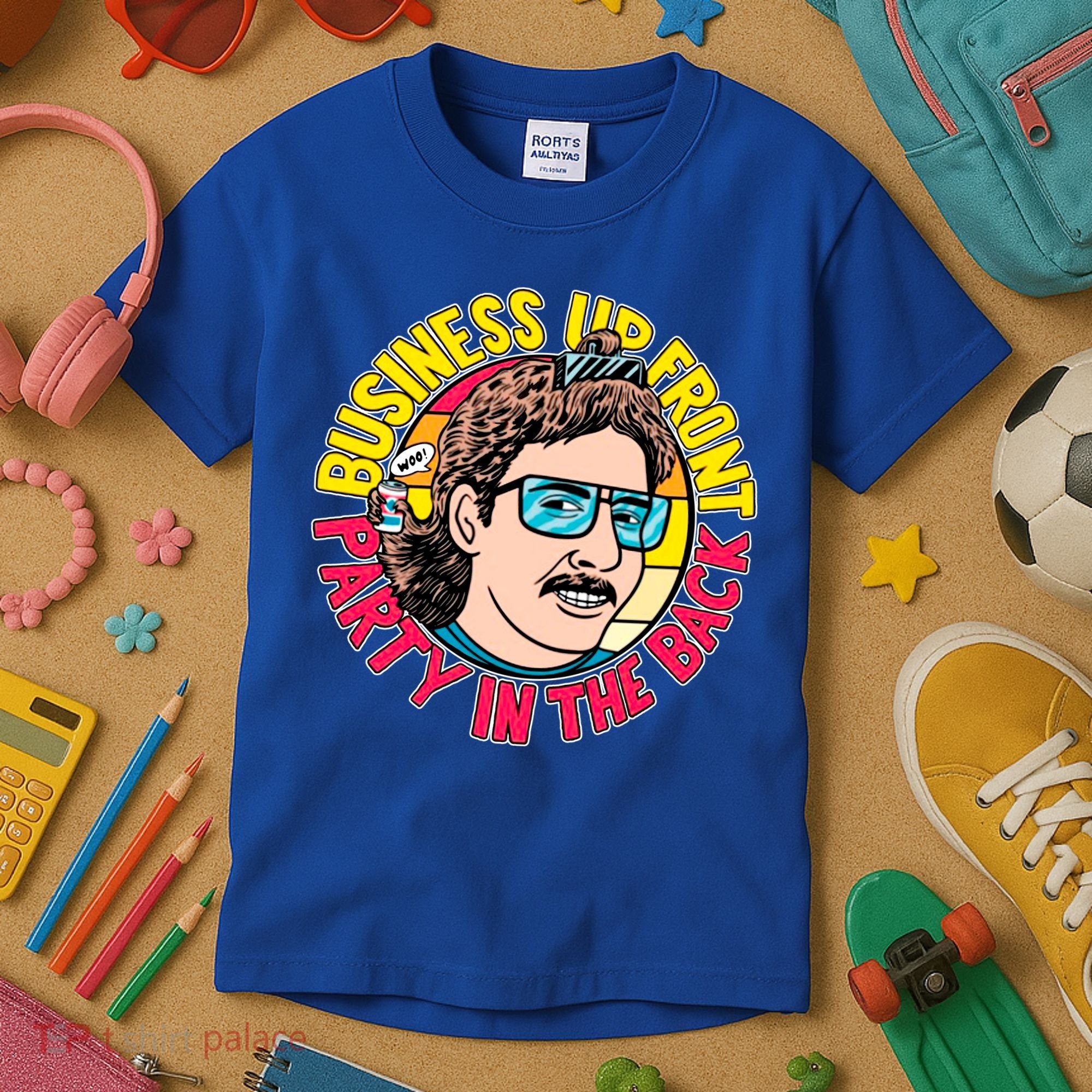 Business Up Front Party In The Back Kids T-Shirt
