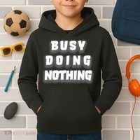 Busy Doing Nothing Kids Hoodie thumb 2