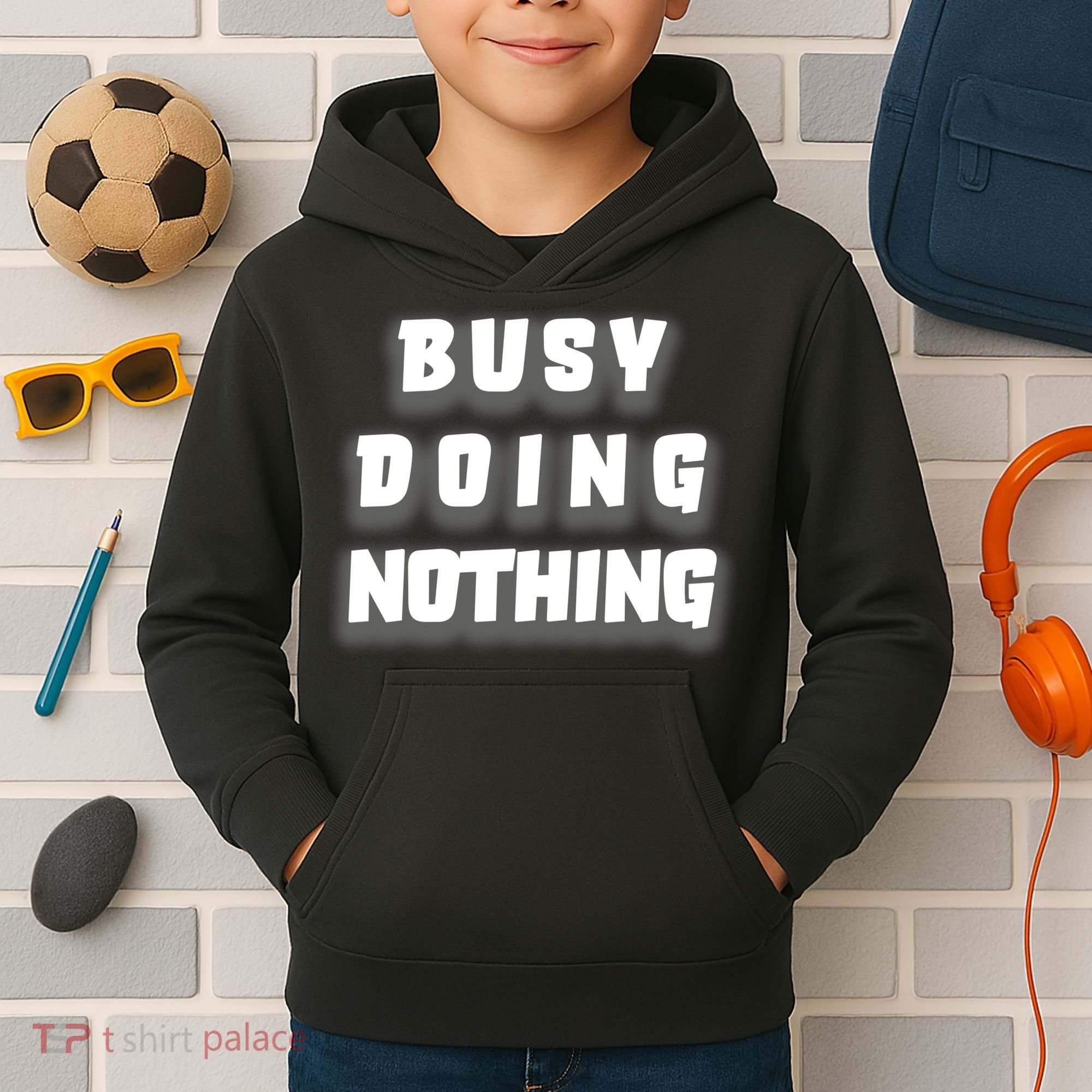 Busy Doing Nothing Kids Hoodie