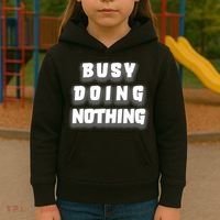Busy Doing Nothing Kids Hoodie thumb 3