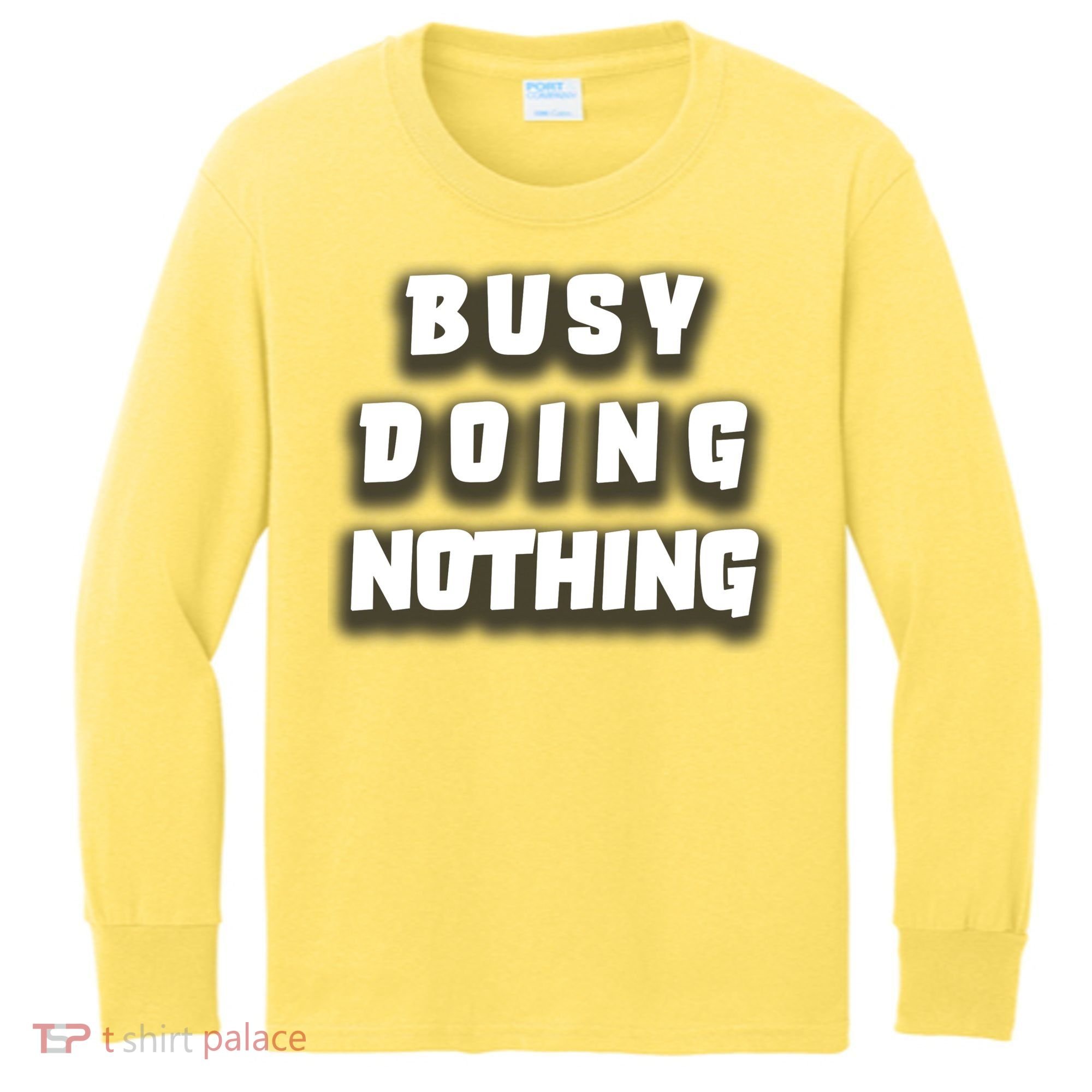 Busy Doing Nothing Kids Long Sleeve Shirt
