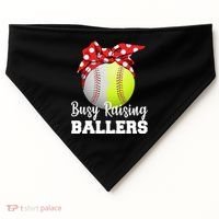 Busy Raising Ballers USA-Made Doggie Bandana thumb 0