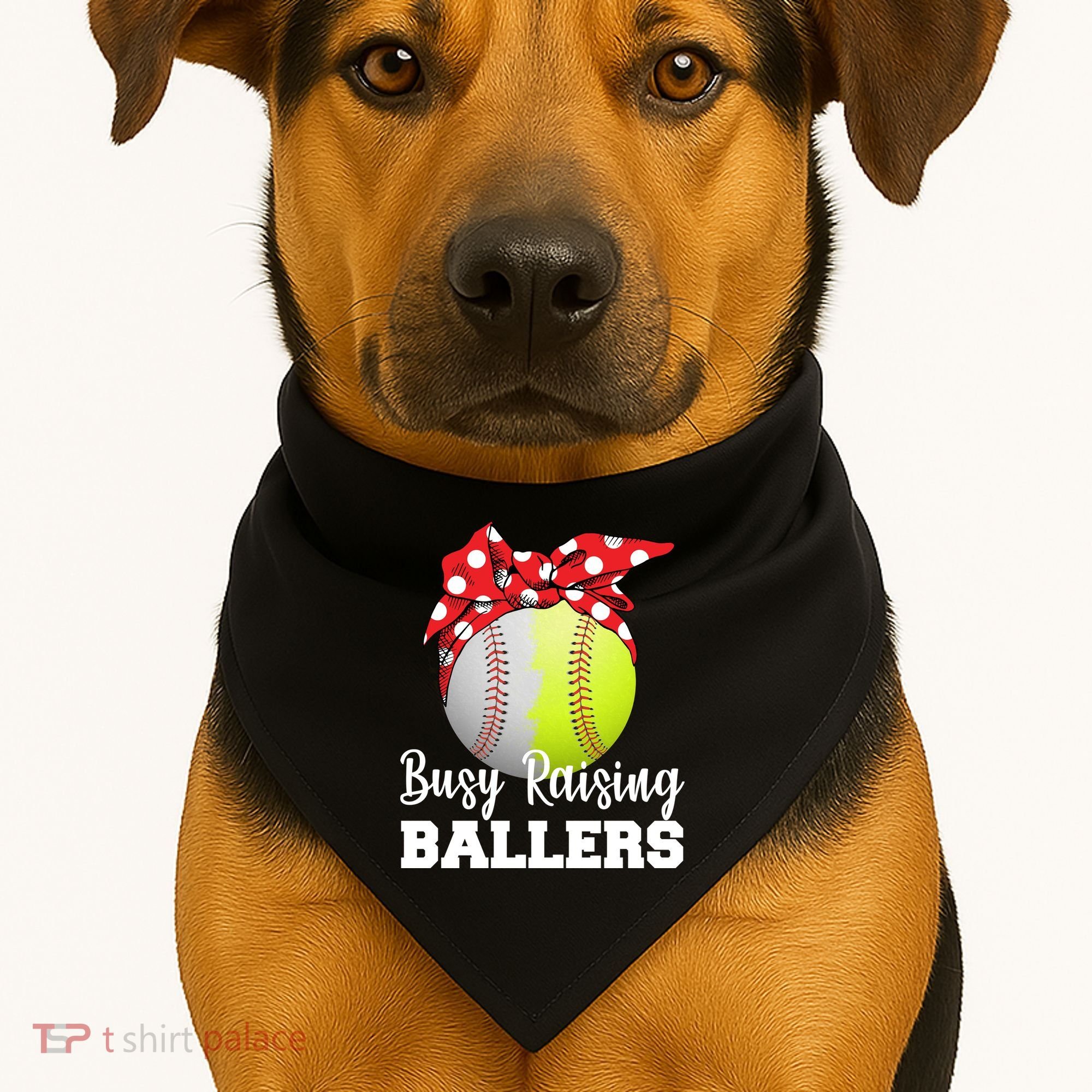 Busy Raising Ballers USA-Made Doggie Bandana