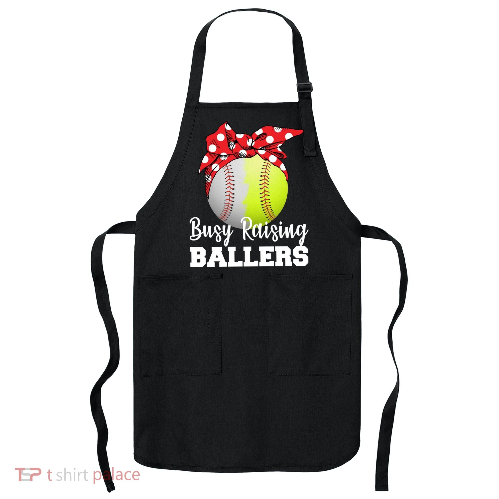 Busy Raising Ballers Apron