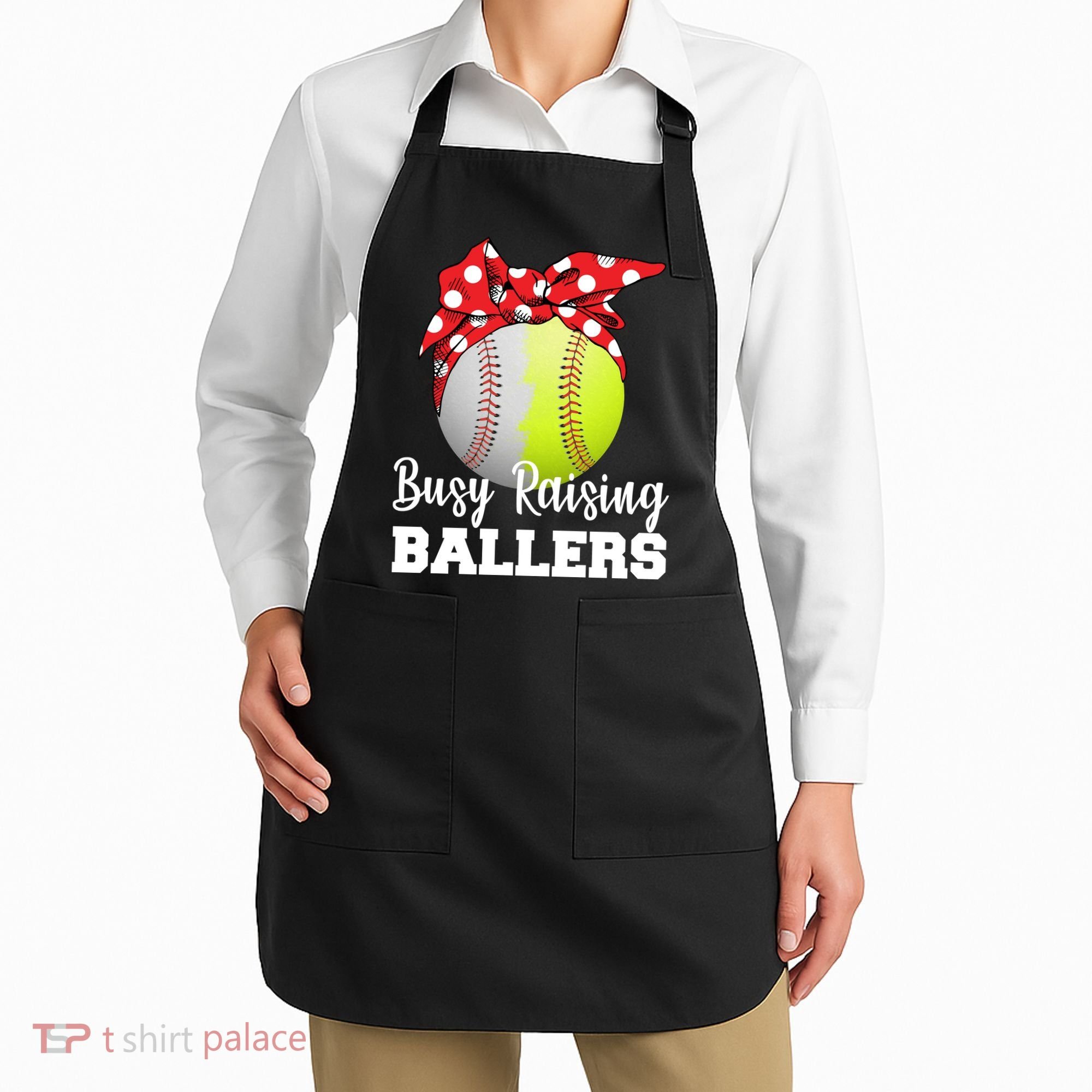 Busy Raising Ballers Apron