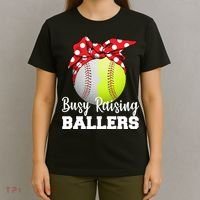 Busy Raising Ballers T-Shirt thumb 4
