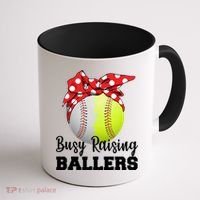 Busy Raising Ballers Coffee Mug thumb 1