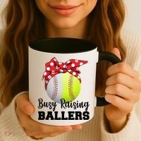 Busy Raising Ballers Coffee Mug thumb 3