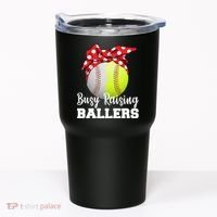 Busy Raising Ballers Tumbler thumb 0