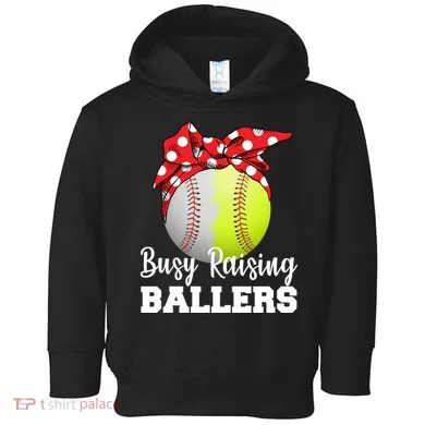 Busy Raising Ballers Toddler Hoodie