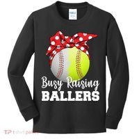 Busy Raising Ballers Kids Long Sleeve Shirt thumb 0